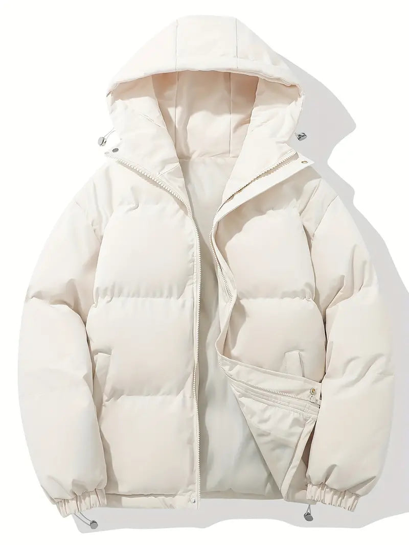 Klassieke Warme Winterjas met Capuchon voor Heren