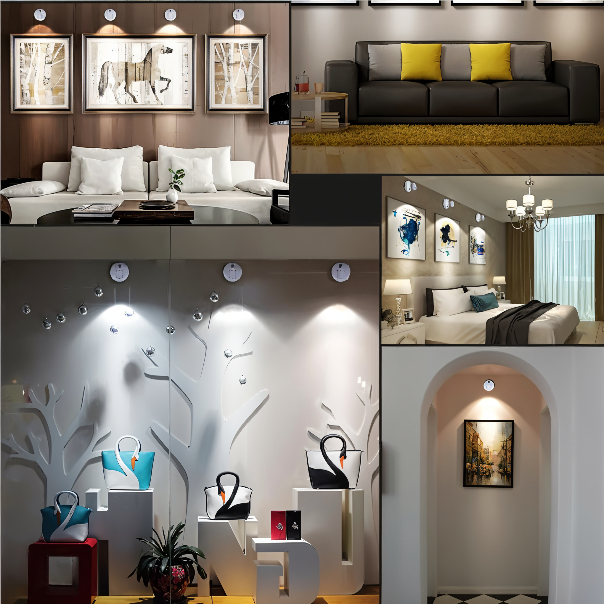 Sfeervolle plantspotlamp – Decoratieve accentverlichting voor binnen