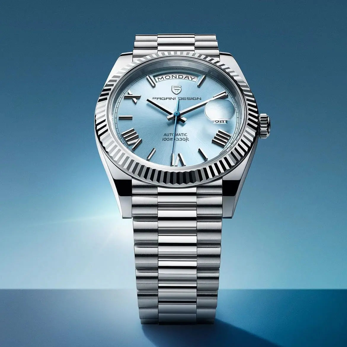 Luxe Heren Automatisch Horloge – Zelfopwindend Roestvrij Staal met Kalenderfunctie