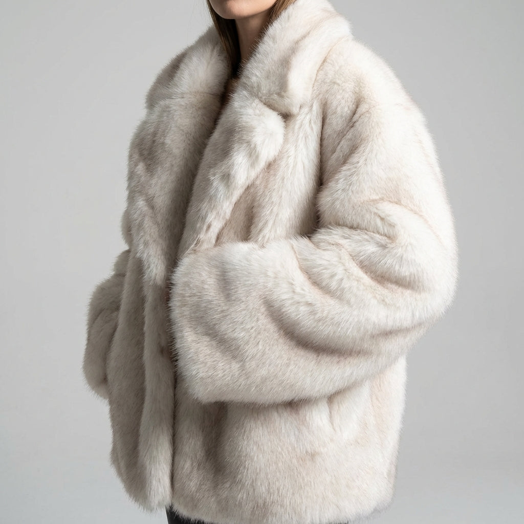 Oversized Dames Winterjas met Gradient Design