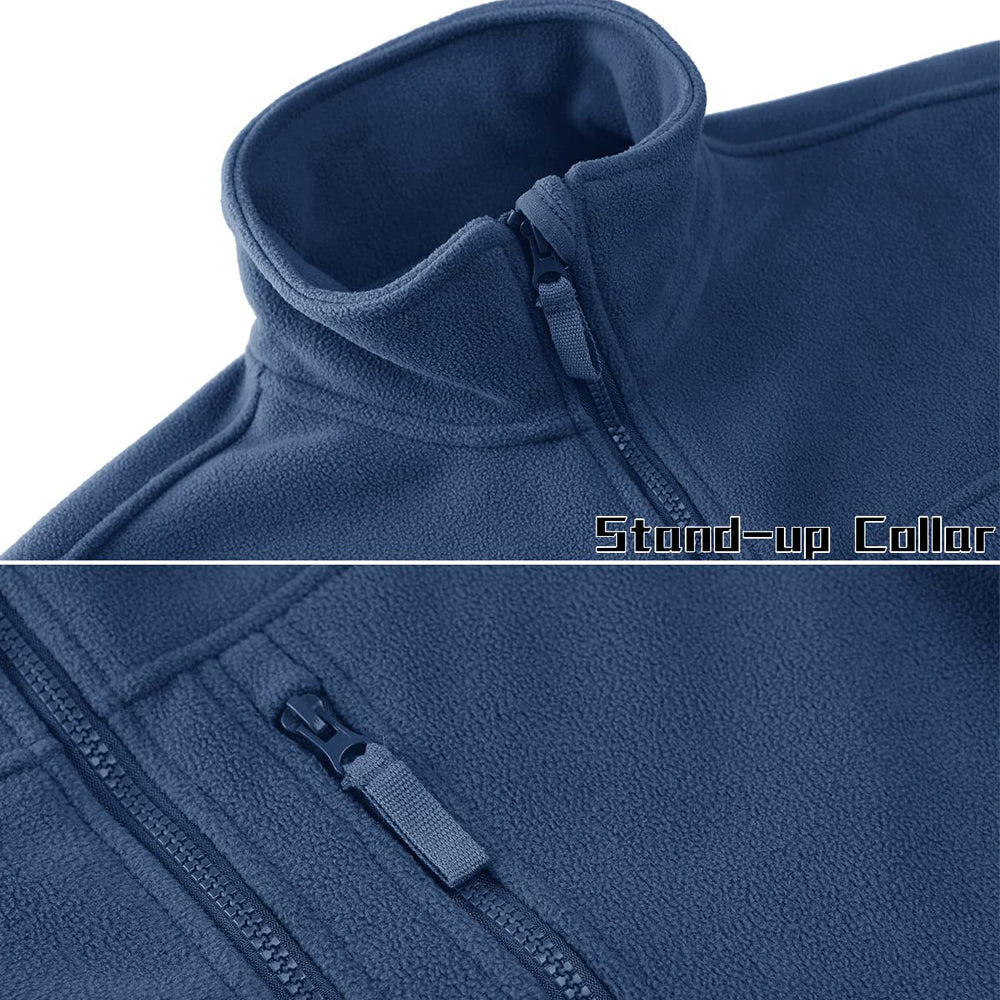 Fleecejacke voor Mannen - Winddicht en Warm voor Buitenactiviteiten-mezamstore.nl