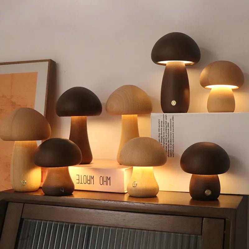Retro Paddenstoel Tafellamp met Zacht Diffuus Licht