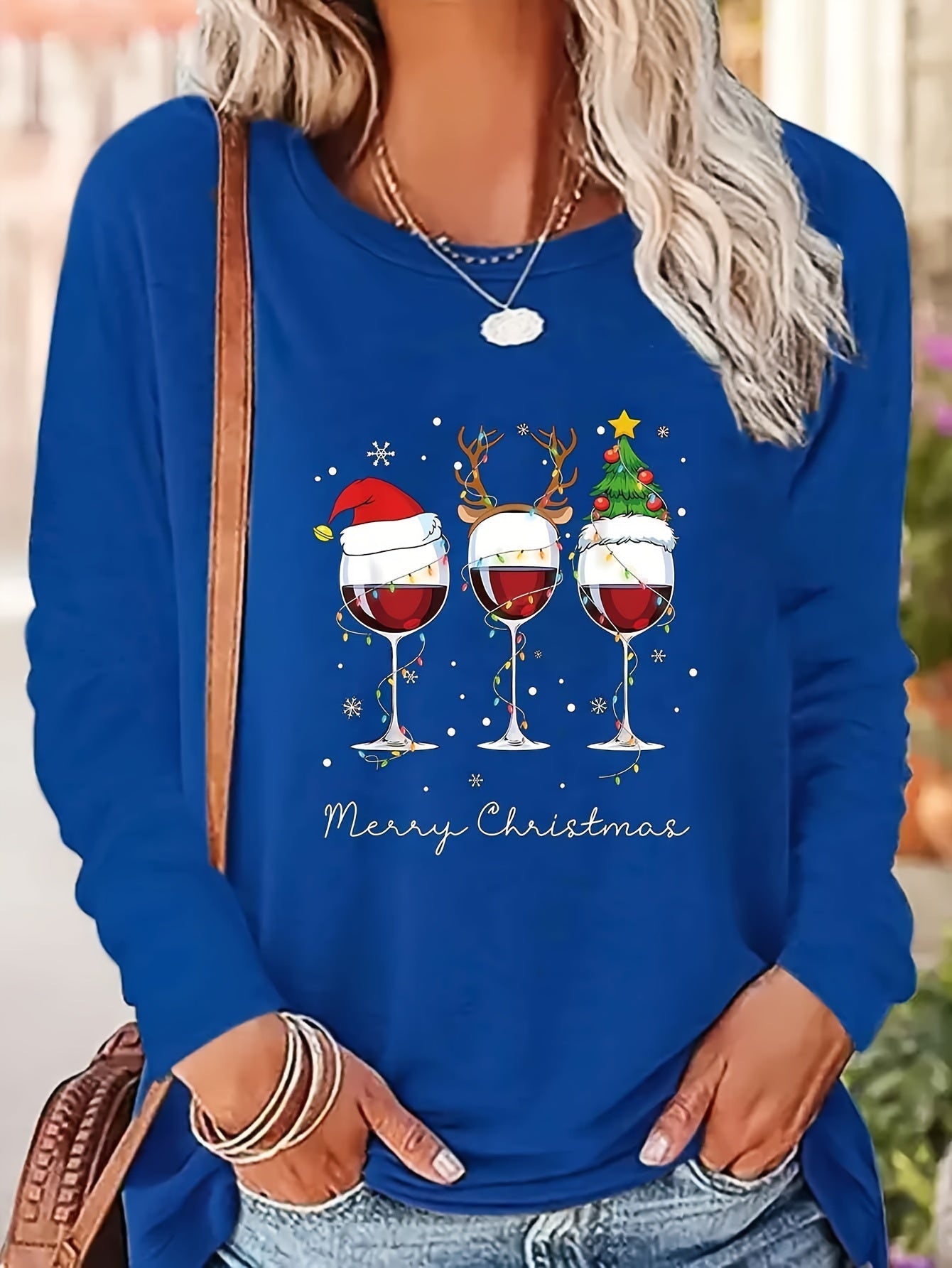 Dames Kerst Sweater – Comfortabele Trui met Feestelijke Print