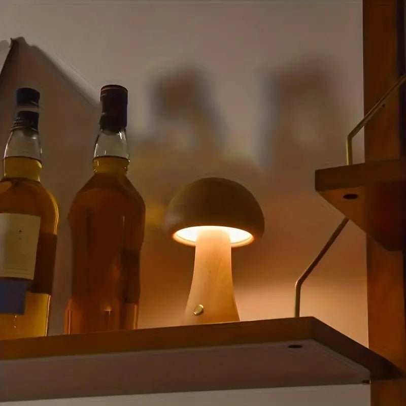 Retro Paddenstoel Tafellamp met Zacht Diffuus Licht