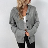 Dames Gebreide Warme Vest Met Knopen