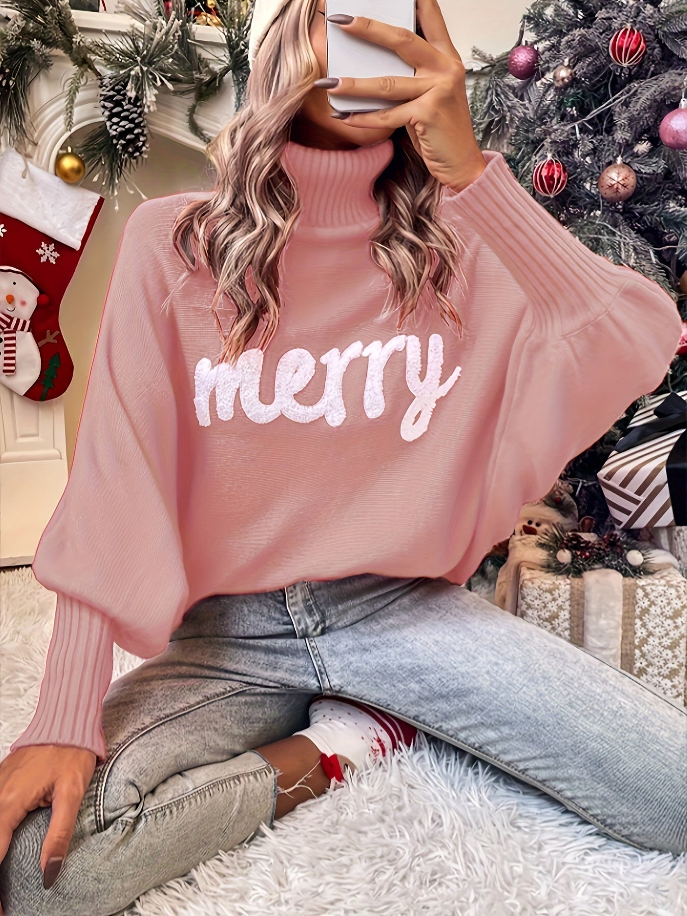 Dames Kersttrui “Merry” – Comfortabele Winter Sweater