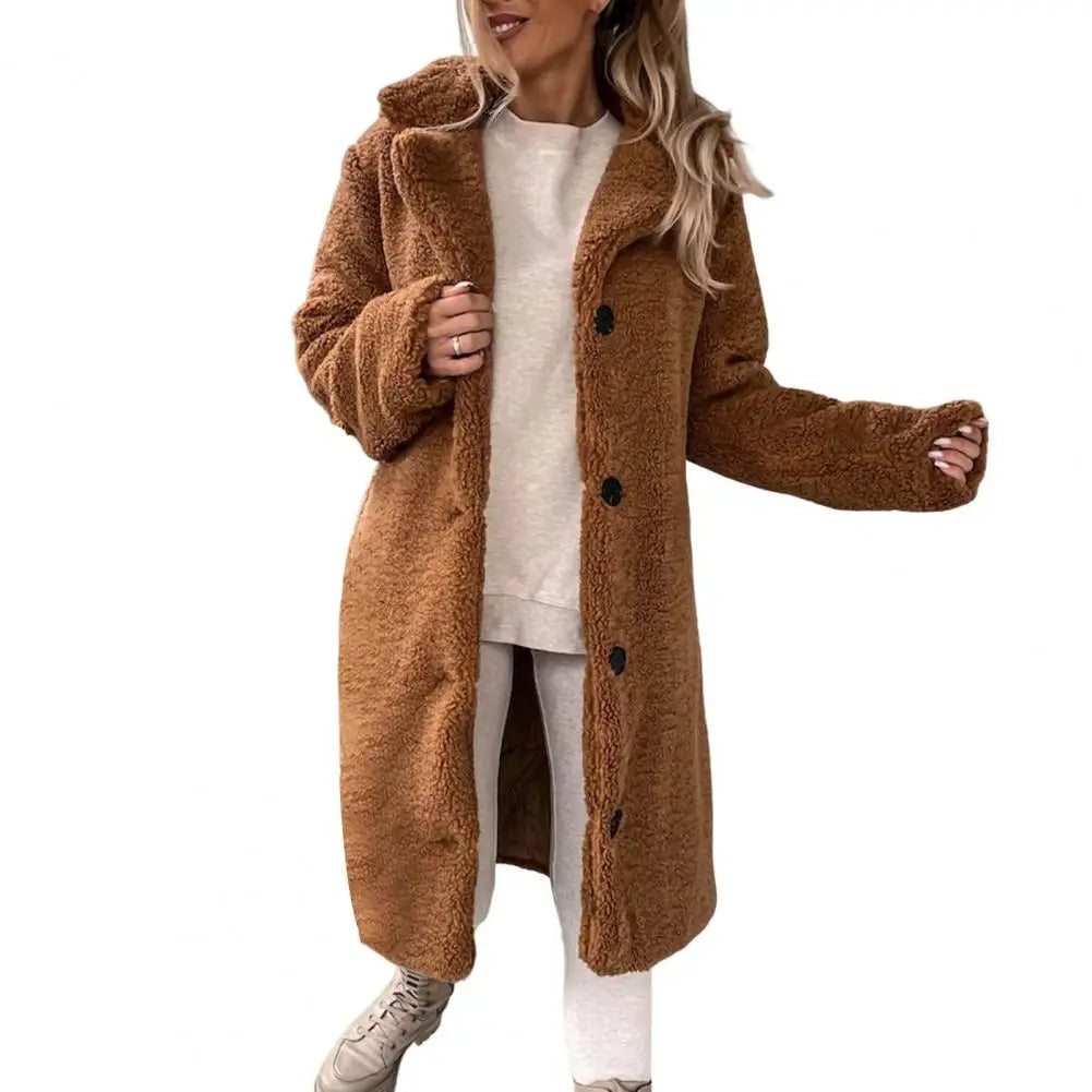 Warme en stijlvolle teddy winterjas voor dames