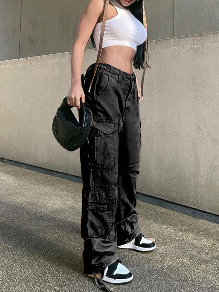 Dames Cargo Broek – Comfortabele Streetwear Broek met Zakdetails