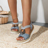 Orthopedische Sandalen met Slangenprint en Comfortzool