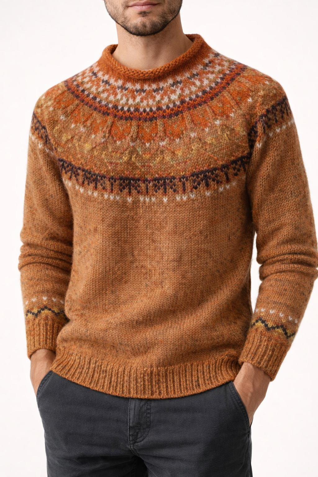 Heren Gebreide Trui – Warme Wintertrui