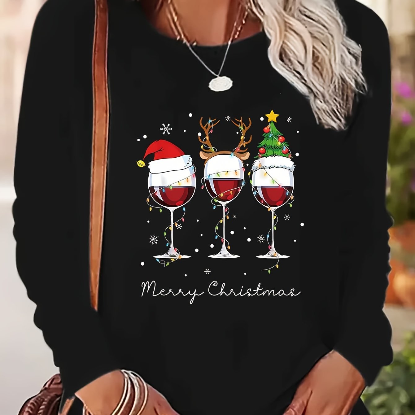 Dames Kerst Sweater – Comfortabele Trui met Feestelijke Print