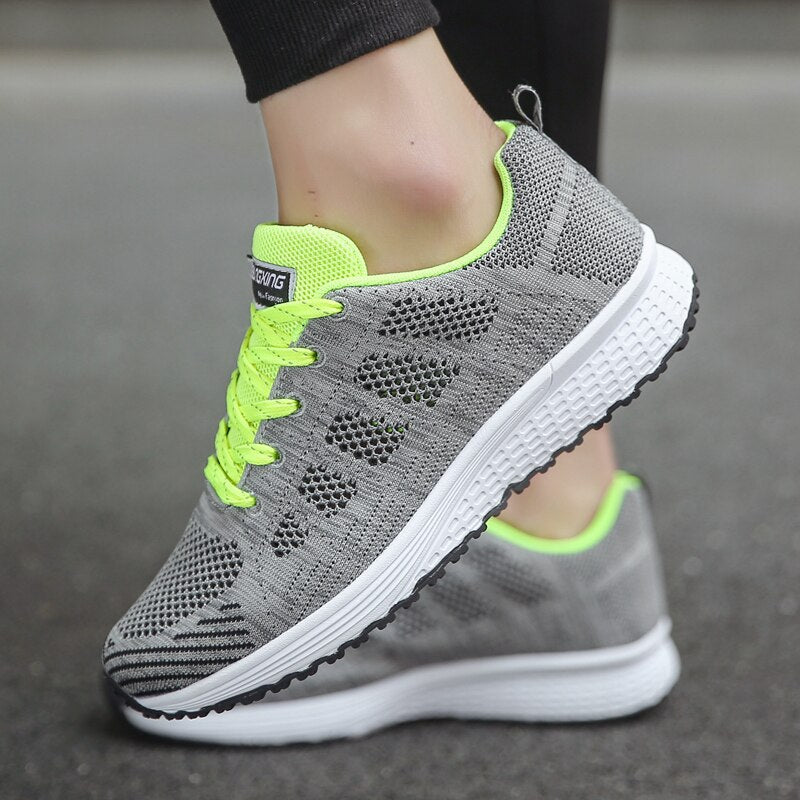 Lichte en Ademend Dames Sneakers met Stabiliteit