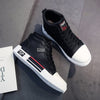 Moderne Hoge Herensneaker Herfst Winter Comfort met Veters - Zwart/Wit