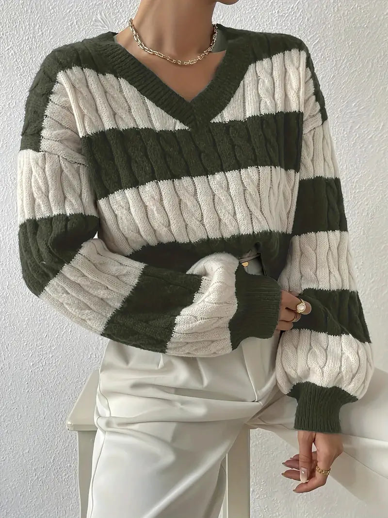 Dames Off-Shoulder Gebreide Trui - Zacht, Elegant, Meerdere Kleuren