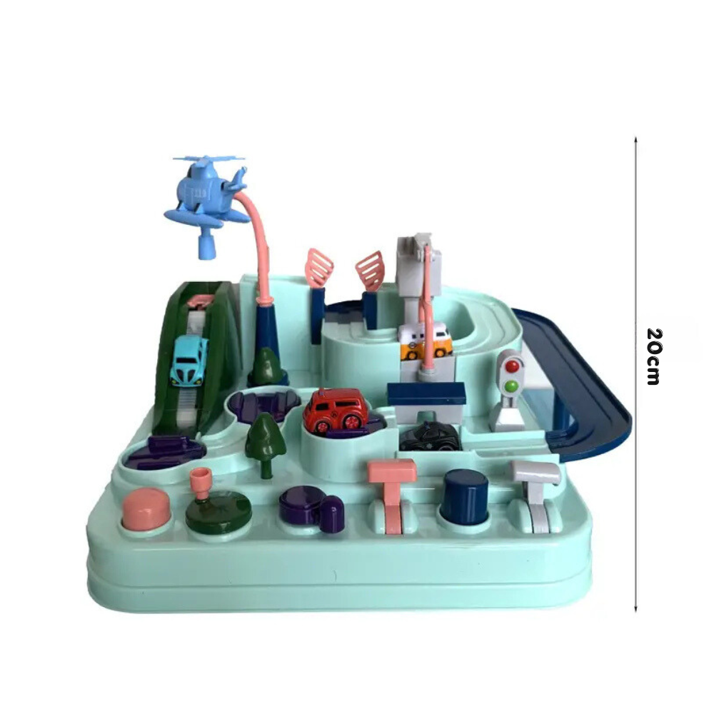 Montessori Autoracebaan - Educatief Speelgoed voor Kinderen-mezamstore.nl