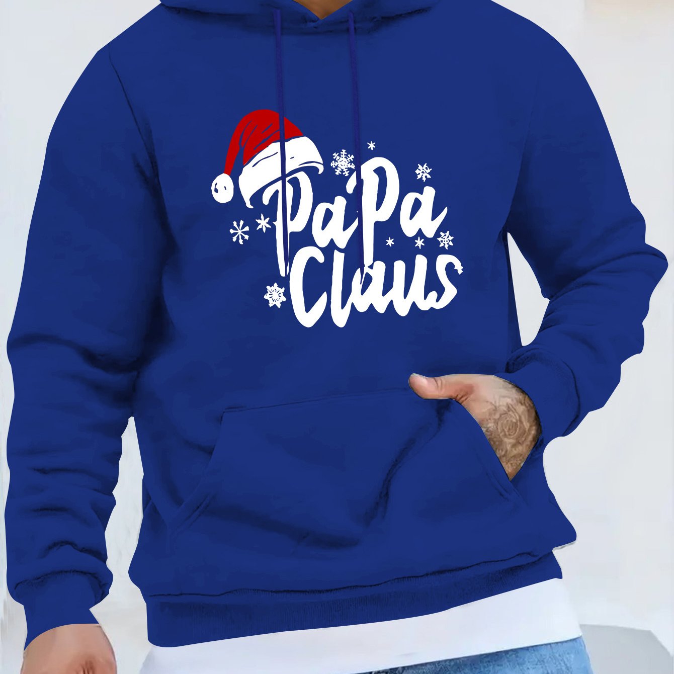 Papa Claus Hoodie – Heren Kersttrui met Capuchon