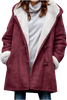 Dames winterjas – Warme sherpa jas met capuchon en toggle-sluiting