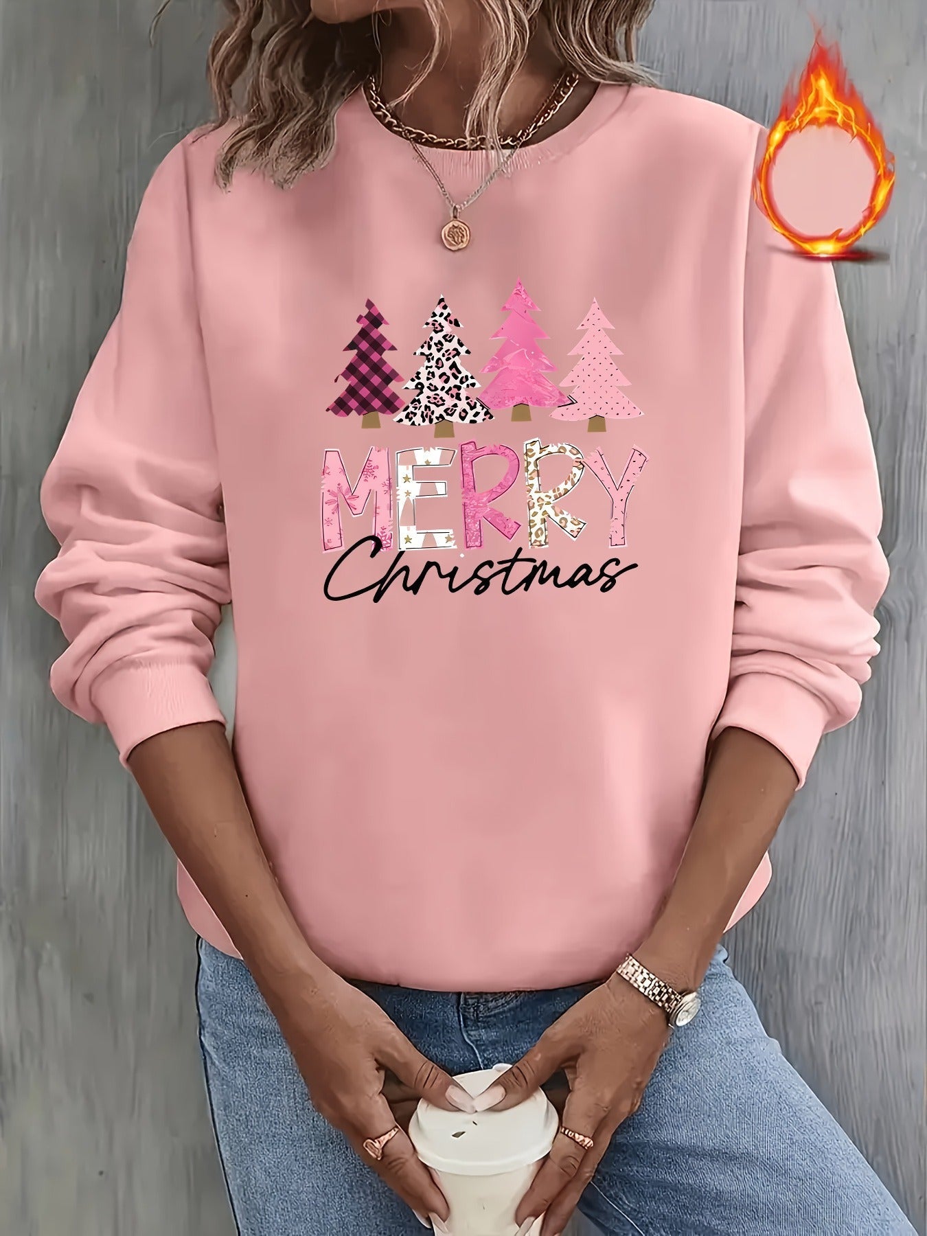Dames Kersttrui – Comfortabele Winter Sweater met Print
