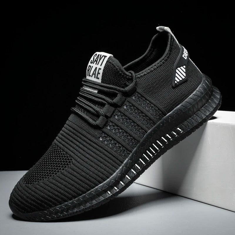 Heren Outdoor Sneakers – Duurzaam Leer & Ademend Mesh met Gripzool