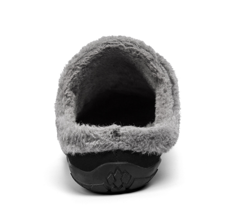 Warme heren pantoffels met pluche voering en antislip zool