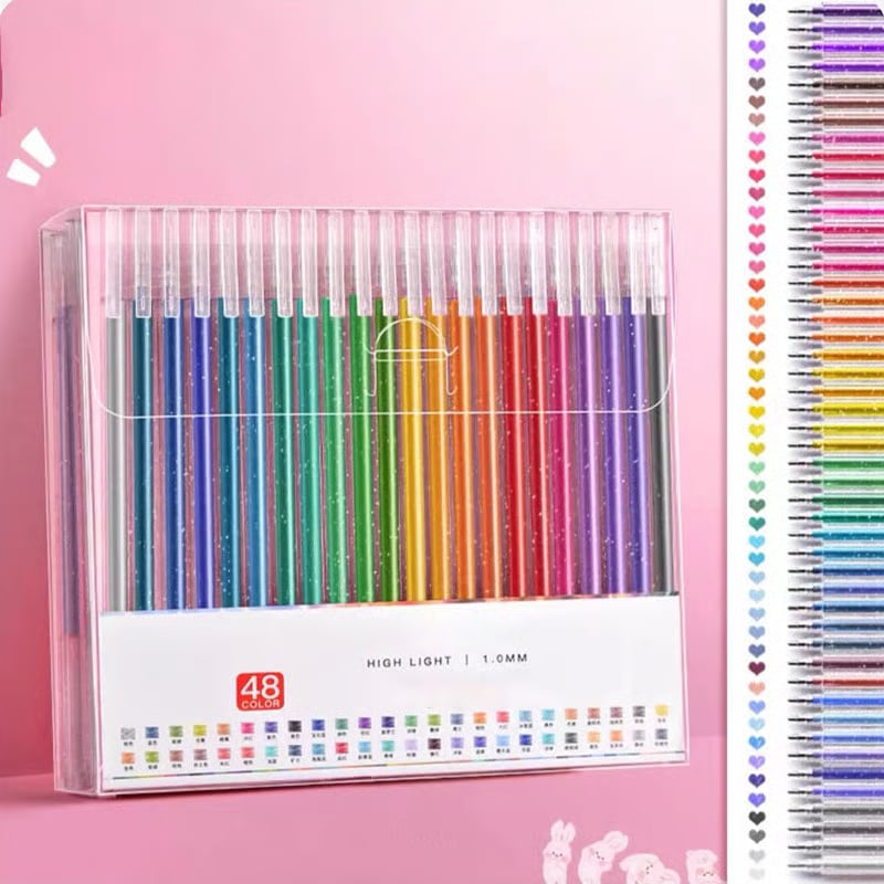 Kleurstiften Set met Glanseffect voor Tekenen & Handlettering