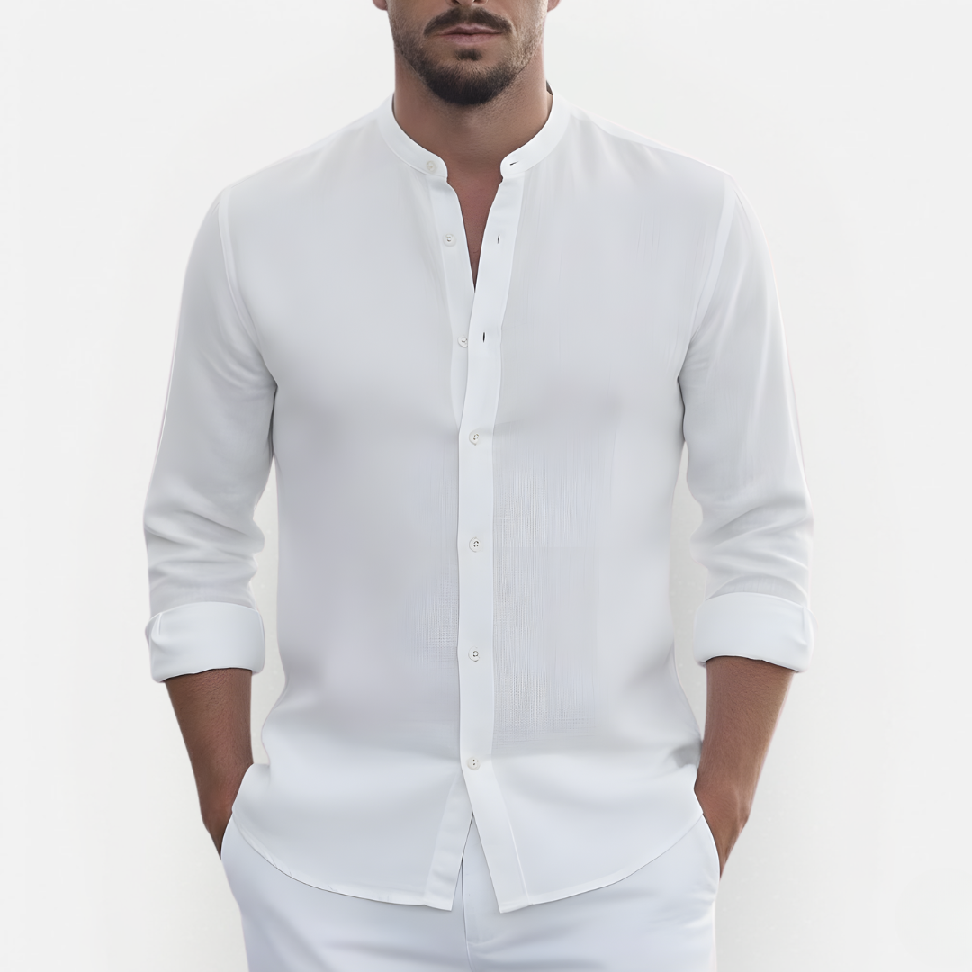 Heren Linnen Overhemd – Elegant & Lichtgewicht