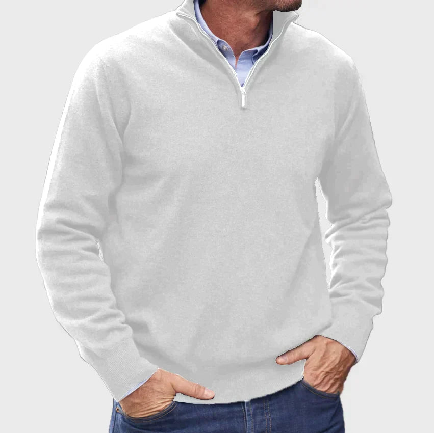 Heren Half-Zip Trui – Comfortabele Klassieke Sweater