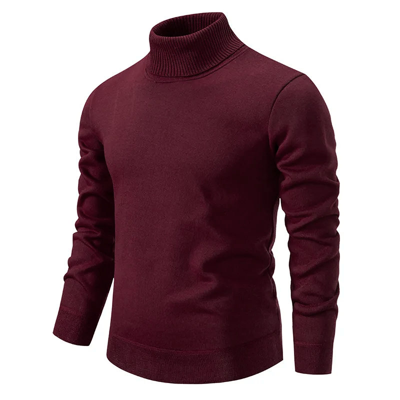 Heren Rollkragen Trui van 100% Wol - Comfortabel en Tijdloos