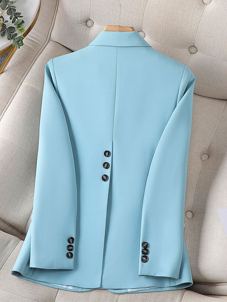 Elegante Getailleerde Dames Blazer met Enkele Knoopsluiting – Zakelijk en Formeel