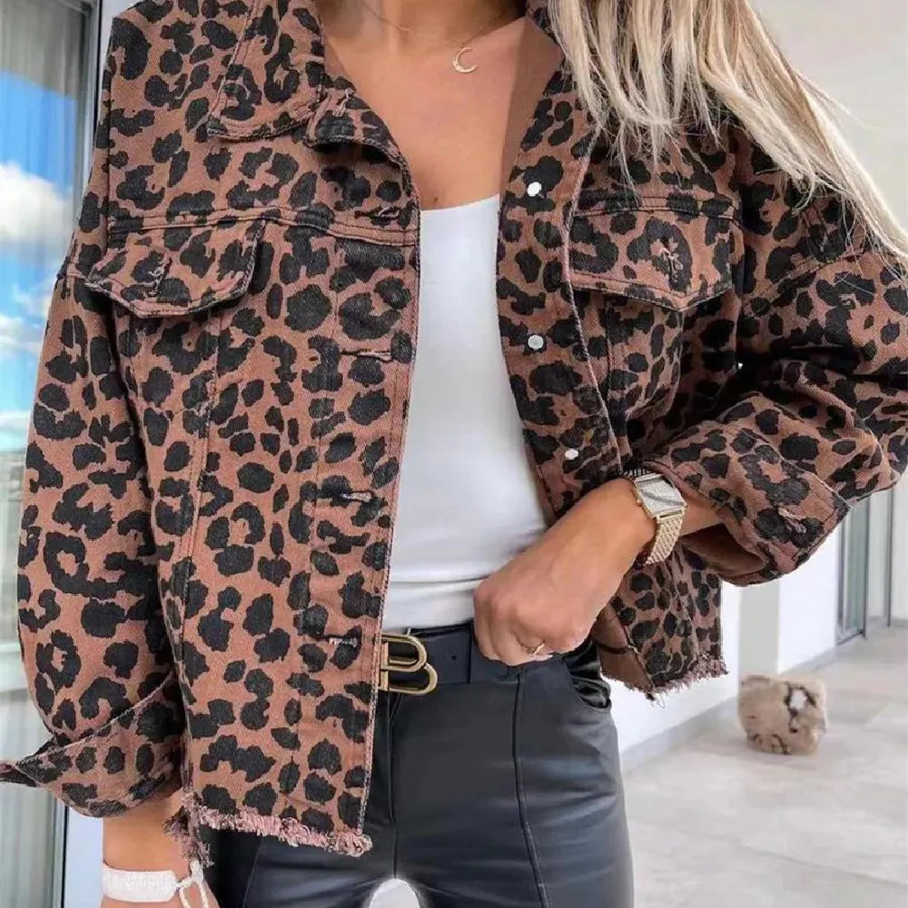 Trendy Leopard Bomberjack voor Dames - Stijlvol en Comfortabel