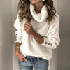 Dames Turtleneck Pullover – Lichte Warme Trui met Hoge Kraag