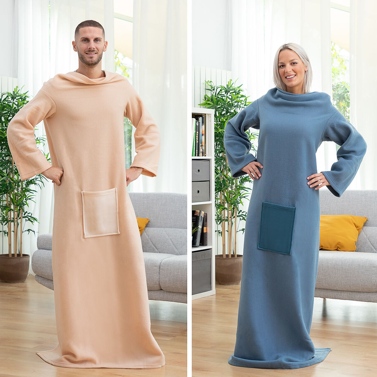 Kussen met Mouwen en Opbergzak - Warm en Comfortabel-mezamstore.nl