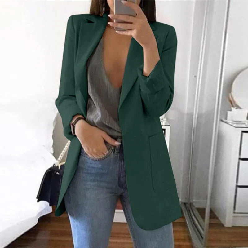 Dames Blazer met Reverskraag – Elegant, Casual en Zakelijk