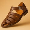 Leren Dames Sandalen met Verstelbare Riem en Comfortabele Pasvorm