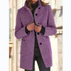 Dames Klassieke Winterjas – Retro Stijl met Knoopsluiting