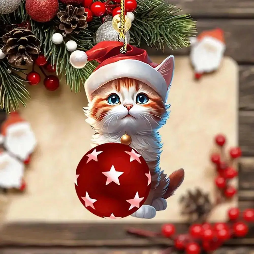 Schattige Kerst Kat Adventskalender - Vrolijke Kerstdecoratie voor Thuis-mezamstore.nl