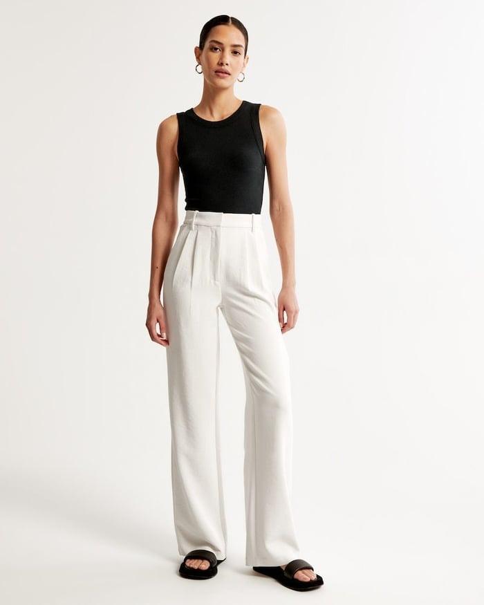 Dames Wide Leg Broek – Elegante Hoge Taille Pantalon