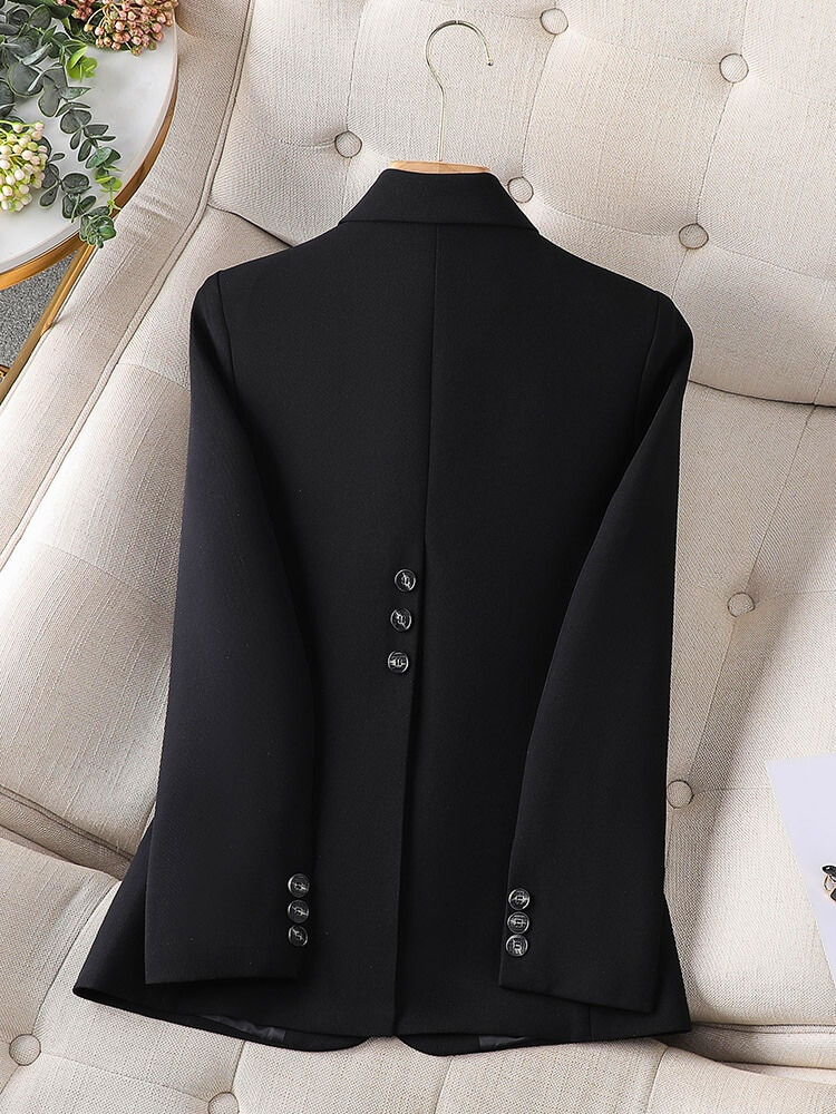 Elegante Getailleerde Dames Blazer met Enkele Knoopsluiting – Zakelijk en Formeel