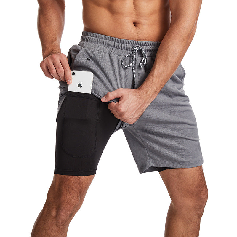 Heren Zwemshort Sportief met Ritszakken en Compressievoering