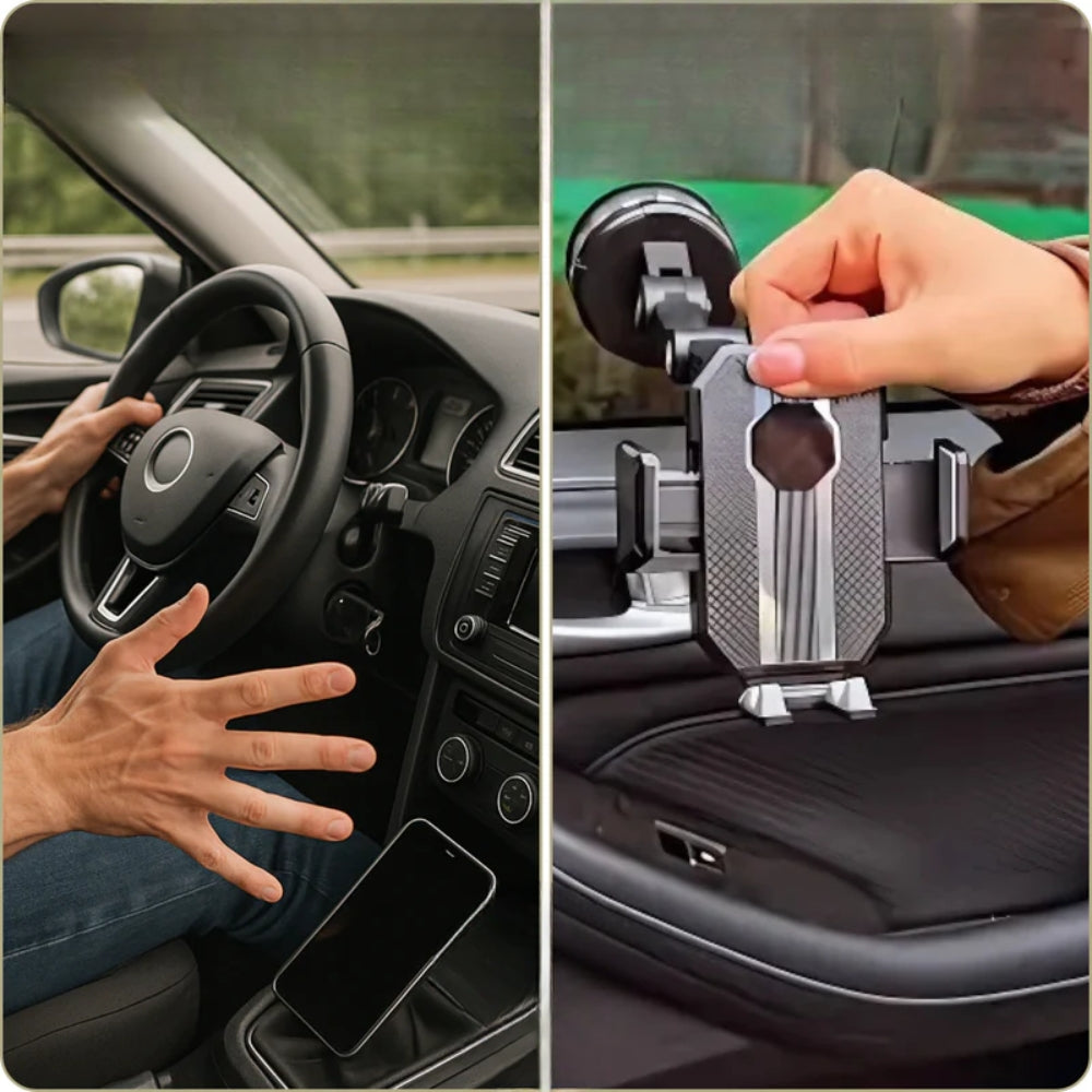 Verstelbare Autotelefoonhouder met 360° Arm & Dashboardbasis