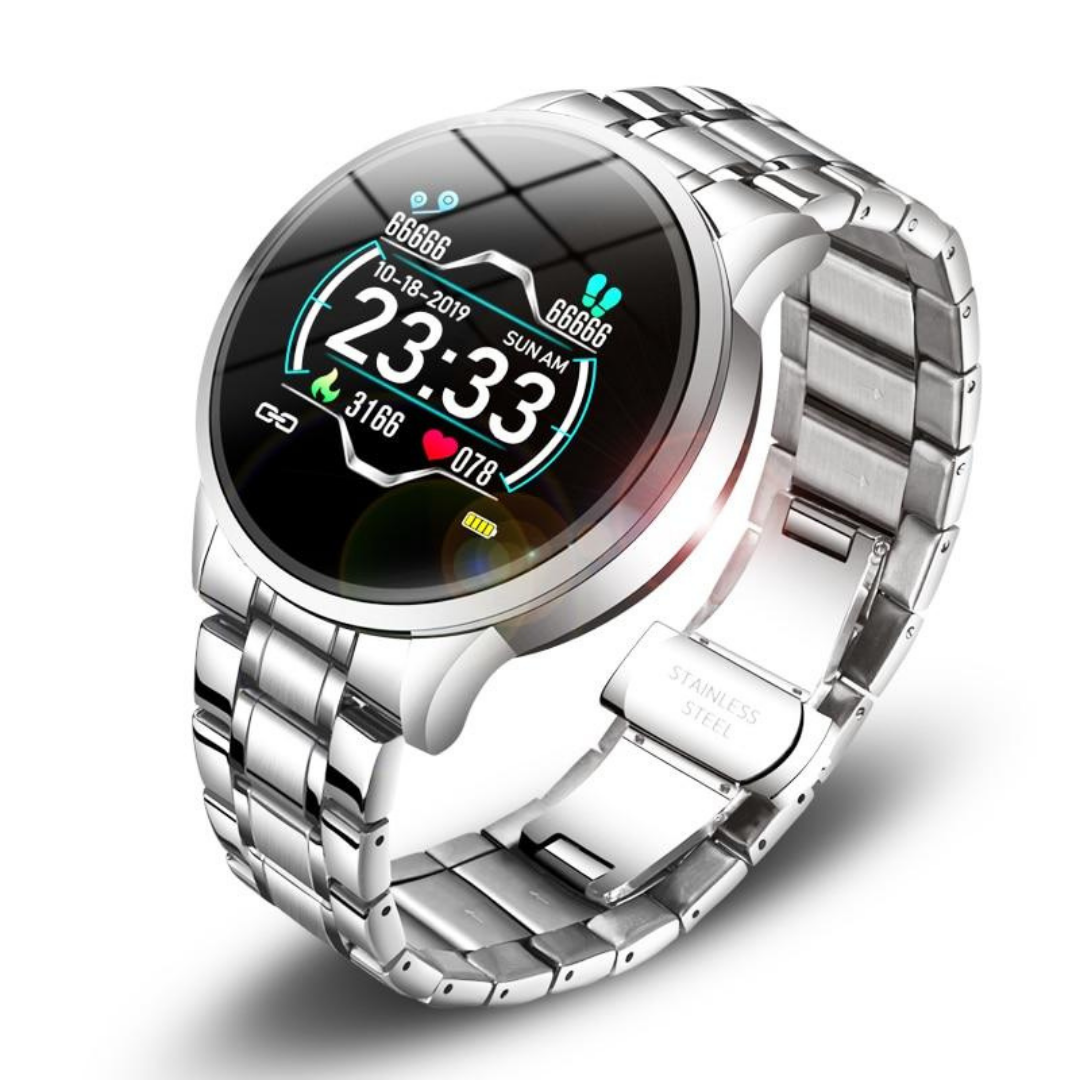 Klassieke Smartwatch met Hartslagmeter, Stappenteller, IP67, iOS/Android, Bluetooth