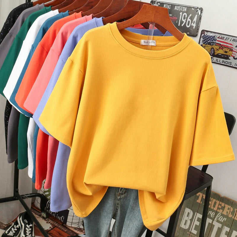 Oversized T-Shirt van Zachte Ademende Katoenmengsel