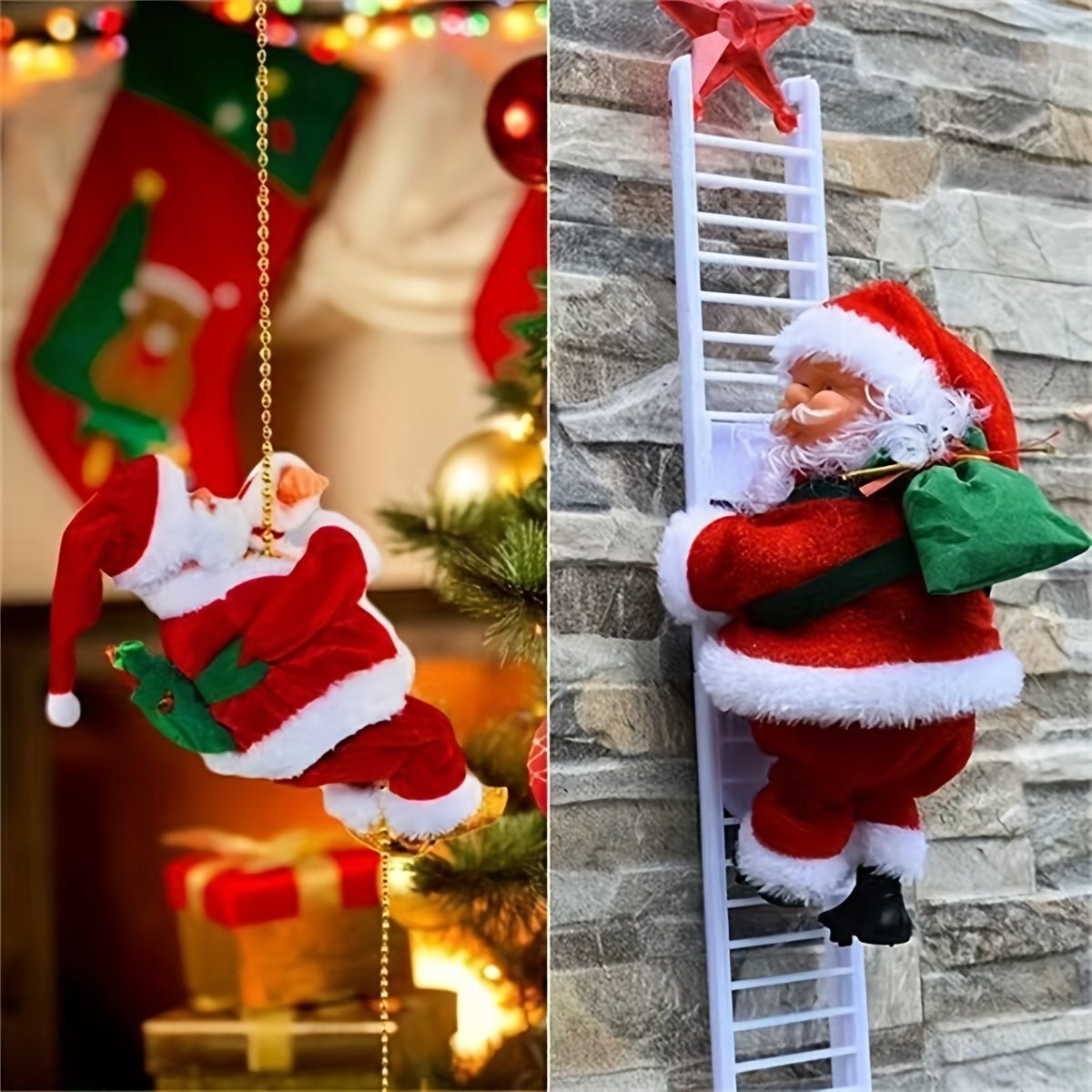 MerryClimb - Zingende Klimmende Kerstman Decoratie-mezamstore.nl