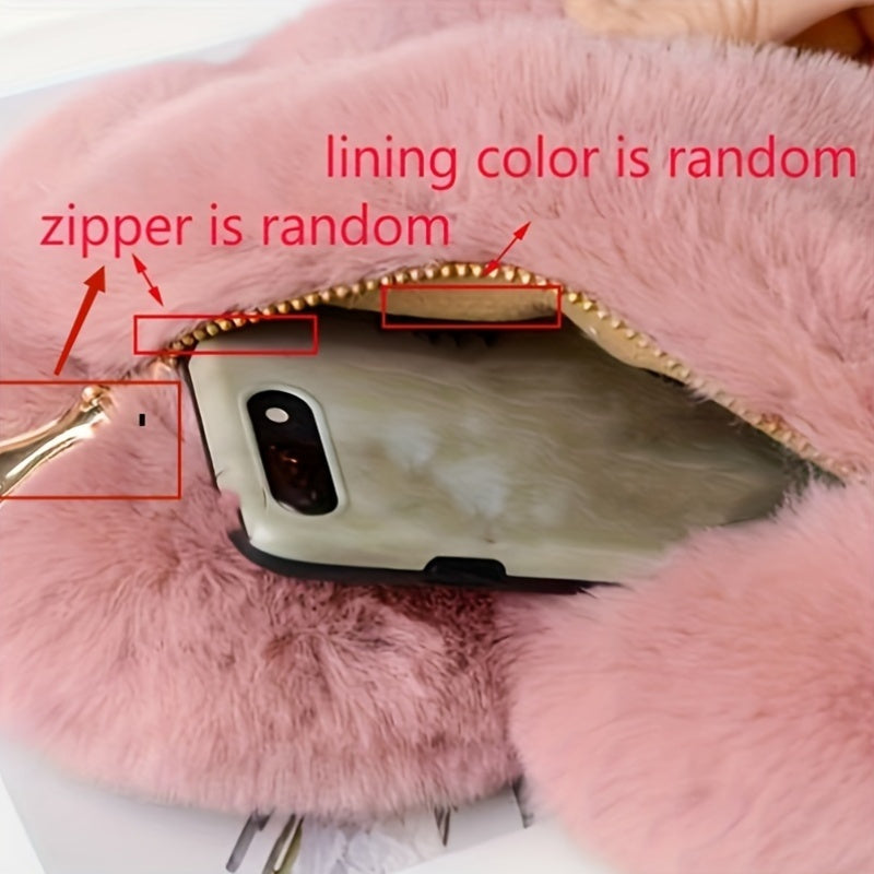 Pluizige Hart Schoudertas voor Dames – Zachte Winter Handtas