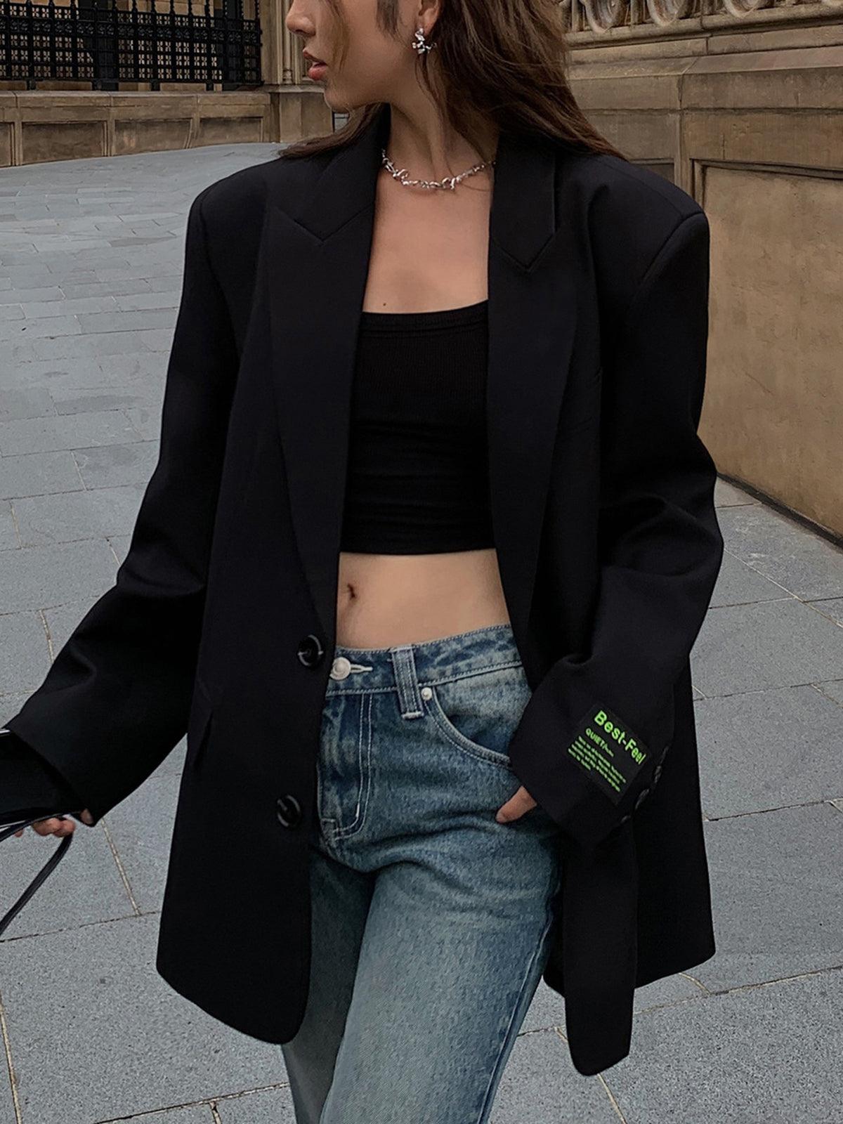 Oversized Klassieke Blazer met Tijdloze Stijl