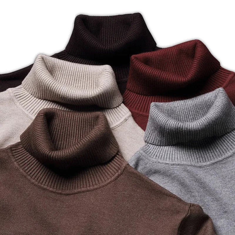 Heren Rollkragen Trui van 100% Wol - Comfortabel en Tijdloos
