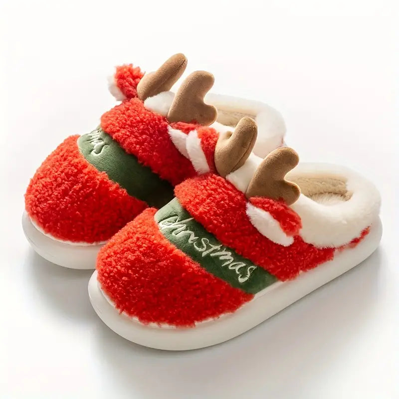 Kerst Rendier Pantoffels – Warme en Zachte Winter Slippers