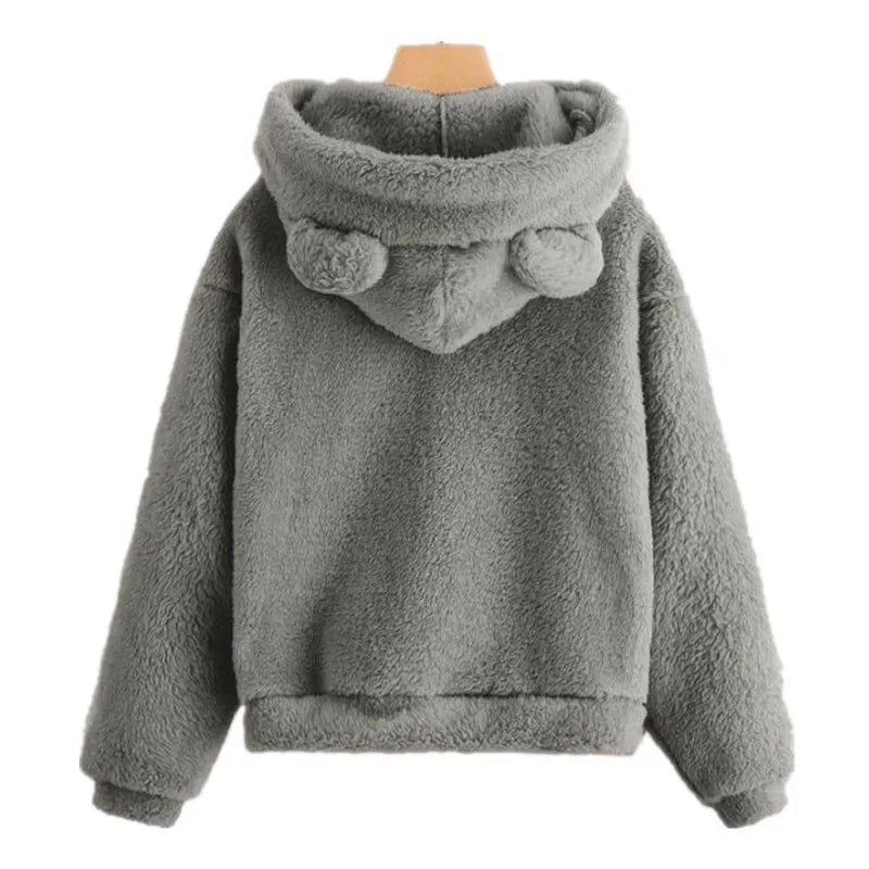 Damespullover met schattige Bärenohren voor herfst en winter-mezamstore.nl