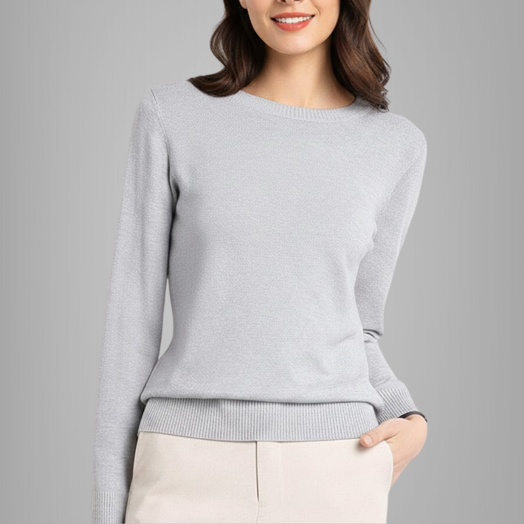 Dames Trui Ronde Hals – Tijdloos & Comfort Fit