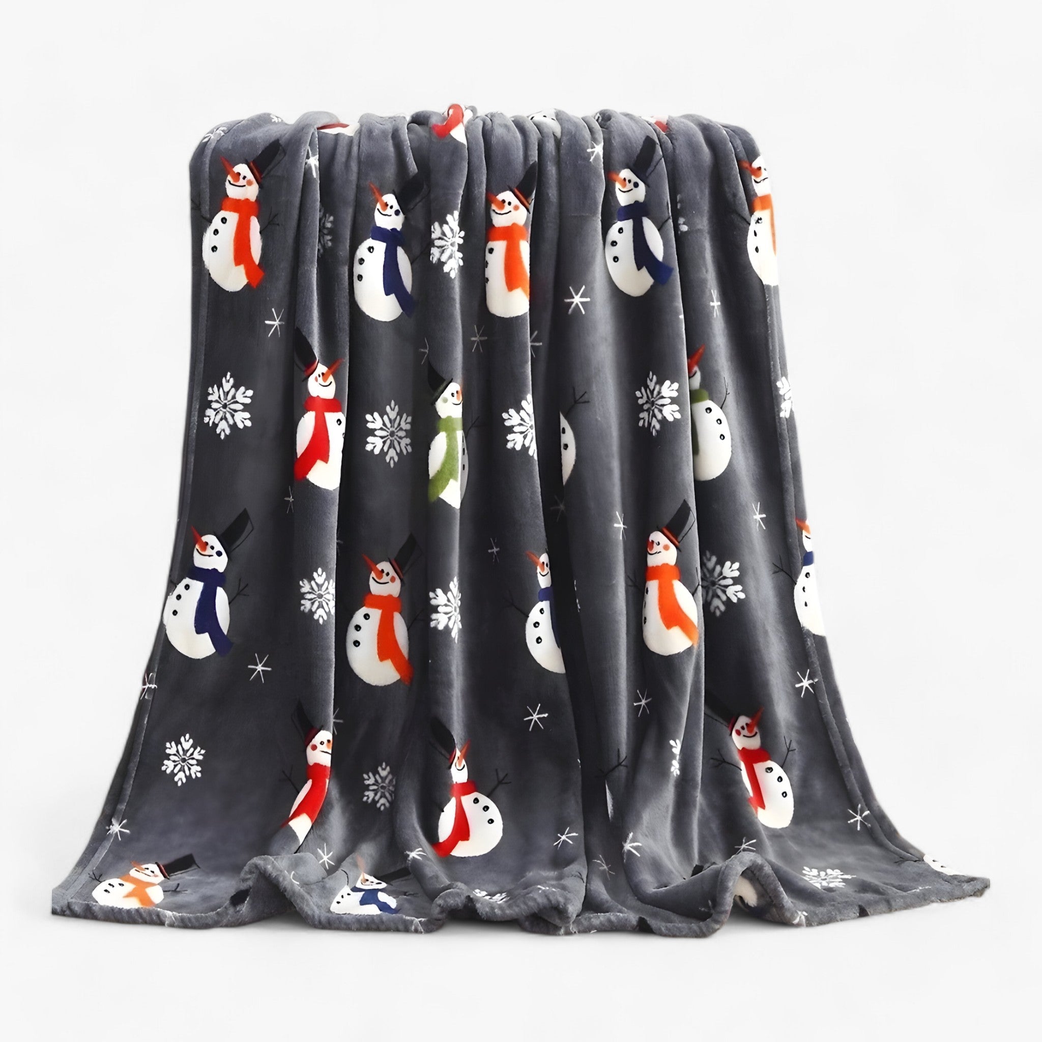 Zachte Kerst Deken – Warme Winterplaid met Feestelijke Print